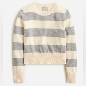 NWT J.Crew Cashmere Shrunken Crewneck Sweater